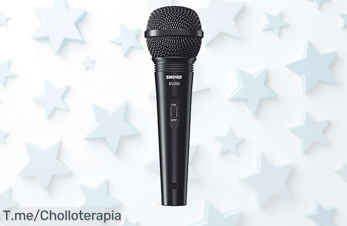 Micrófono dinámico Shure SV200 con sonido potente y súper resistente a precio loco descuento brutal nunca visto corre no dejes pasar este super chollo limitado