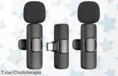 Micrófono inalámbrico con doble micrófono y conexión sin apps ni Bluetooth precio loco que no volverás a ver super chollo limitado corre antes que se agote