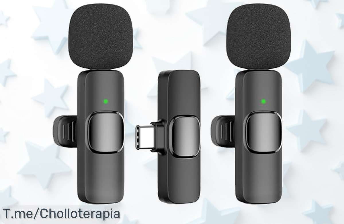 Micrófono inalámbrico sin apps con ultra conexión rapidísima y hasta 20m de alcance a un precio loco nunca visto no dejes escapar este ofertón limitado ya