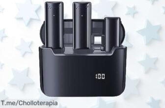 Micrófono lavalier inalámbrico Summina con sonido clarito y batería 6 horas, descuento brutal nunca visto precio de ganga ¡aprovecha este super chollo antes que se acabe!