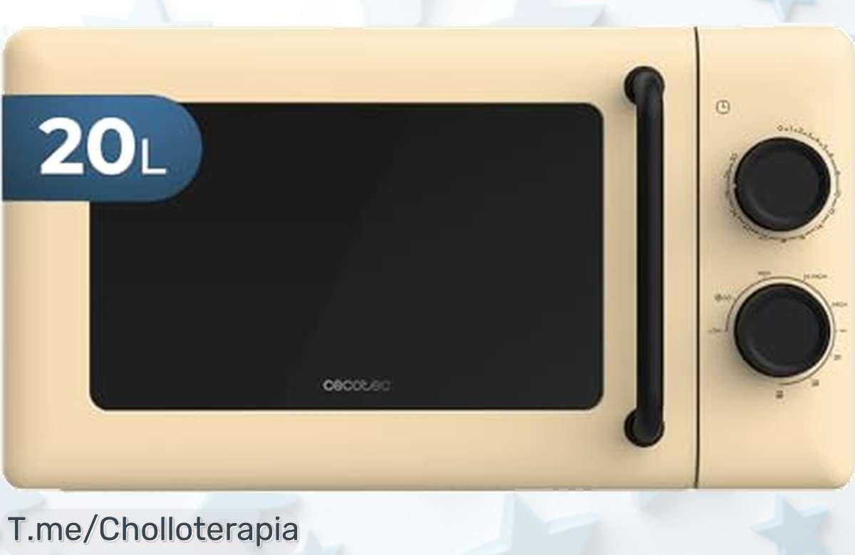 Microondas Cecotec 20L con grill potente deja tus platos listos y doraditos en un momentazo precio de ganga único oferta limitada ¡corre por tu super chollo!