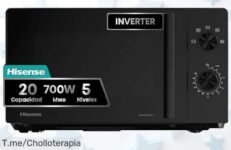 Microondas Hisense rápido y silencioso con descongelación súper rápida ahorro nunca visto precio loco solo hoy corre que esta ganga vuela
