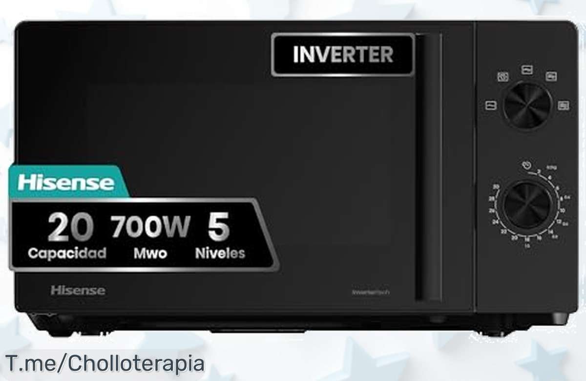 Microondas Hisense rápido y silencioso con descongelación súper rápida ahorro nunca visto precio loco solo hoy corre que esta ganga vuela