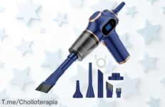 Mini aspiradora inalámbrica con súper potencia para coche y hogar limpieza exprés y eficaz aprovecha este super chollo con descuento brutal de precio loco oferta nunca vista ¡compra ya antes que se acaben!