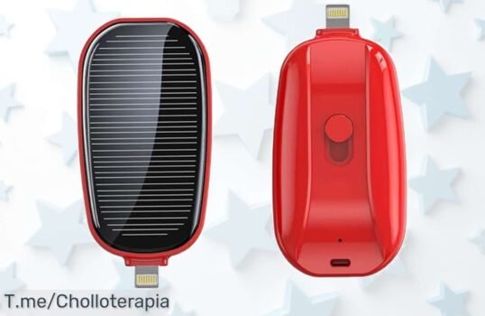 Mini batería solar portátil con linterna led y carga rápida a precio loco nunca visto disfruta este ofertón ideal para emergencias corre que vuelan ¡compra ya!