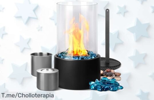 Mini chimenea bioetanol eufrozy con diseño top y fuego limpio hasta 2 horas disfruta de este ofertón única a precio loco nunca visto corre que vuelan las unidades