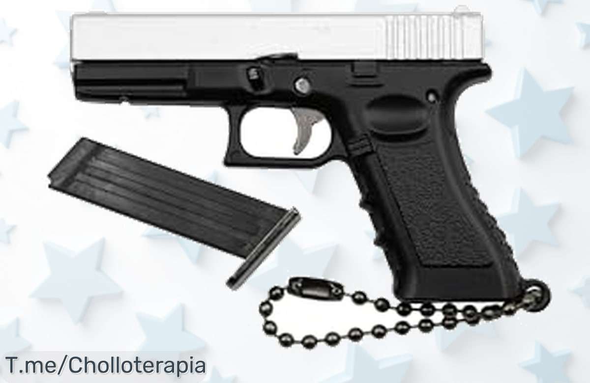 Mini llavero pistola táctico con sonido real edición Zhongren G17 precio de ganga nunca visto super chollo para gamers coleccionistas ¡aprovecha este descuento brutal ahora!