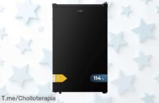 Mini nevera Cecotec 114L con luz LED y puerta reversible a precio loco para tener todo fresco y ordenado aprovecha este ofertón brutal que nunca viste ¡compra ya!