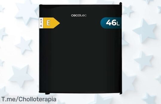 Mini nevera Cecotec GrandCooler 20000 acero inoxidable con puerta reversible y 46L disfruta de un descuento brutal que nunca visto ¡precio de ganga por tiempo limitado corre!