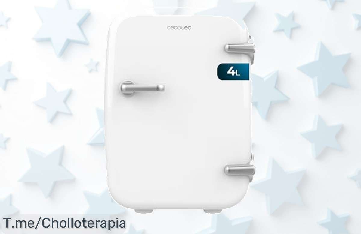 Mini nevera Cecotec con enfriado y calentado 12V220V el super chollo con descuento brutal que enfría o calienta tus bebidas en cualquier viaje aprovecha este ofertón único precio de ganga ¡dale ya!