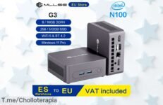 Mini pc potente con Intel N100 y 16GB RAM a precio loco ¡disfruta de velocidad nunca vista en tu oficina o juegos, aprovecha este ofertón antes que se agote!