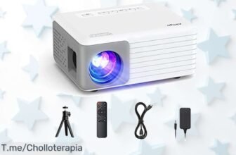 Mini proyector portátil AKIYO con 15000 lúmenes y Full HD calidad nunca vista disfruta de imagen espectacular a precio loco aprovecha este ofertón limitado ya