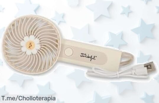 Mini ventilador MrWonderful con 3 velocidades supera todo lo visto refresca hasta dos horas no dejes escapar este super chollo precio loco y oferta limitada ¡corre ya!
