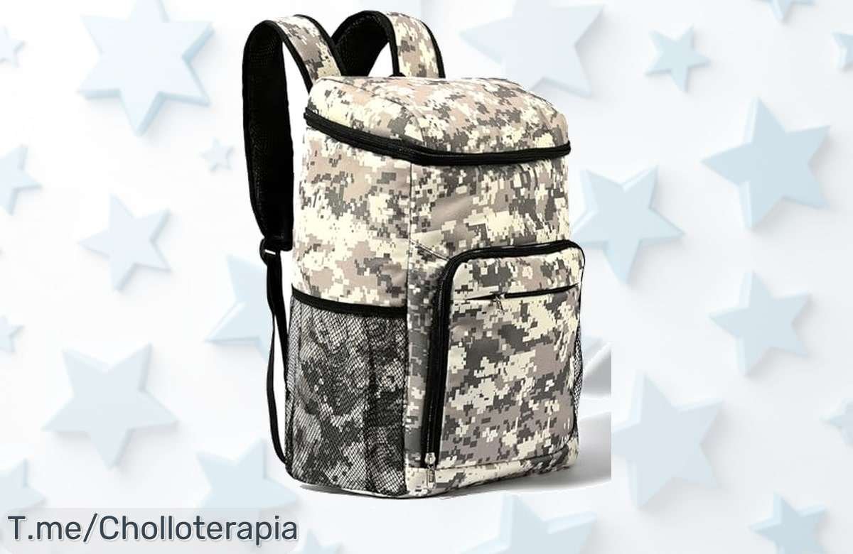 Mochila nevera con precio loco mantiene bebidas y snacks fríos por horas con muchos bolsillos impermeable corre que este ofertón nunca visto vuela aprovecha ya