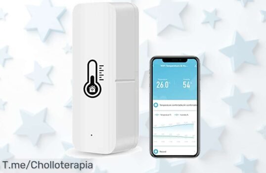 Molczov termómetro higrómetro inteligente wifi con alerta movil y alexa un ofertón con descuento brutal para casa o exterior precio loco limita tu compra ya
