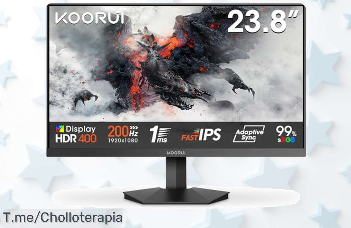 Monitor gaming 24 pulgadas con pantalla ultrarrápida 200Hz y respuesta de 1ms para jugar sin lag precio loco que vuela ¡ofertón nunca visto corre antes que se acabe!
