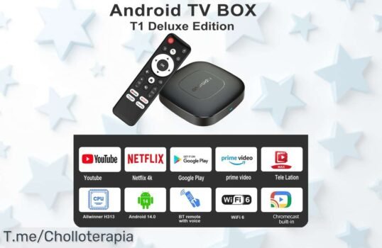 Mortal T1 TV Box con Android 13 y WiFi doble banda para ver en 4K sin parar a precio loco nunca visto corre que se agotan estos super chollos de oferta limitadísima