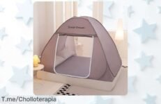 Mosquitera plegable gigante impermeable con bloqueo al 100 por ciento de bichos y viento precio loco nunca visto oferta limitada corre que vuela este super chollo