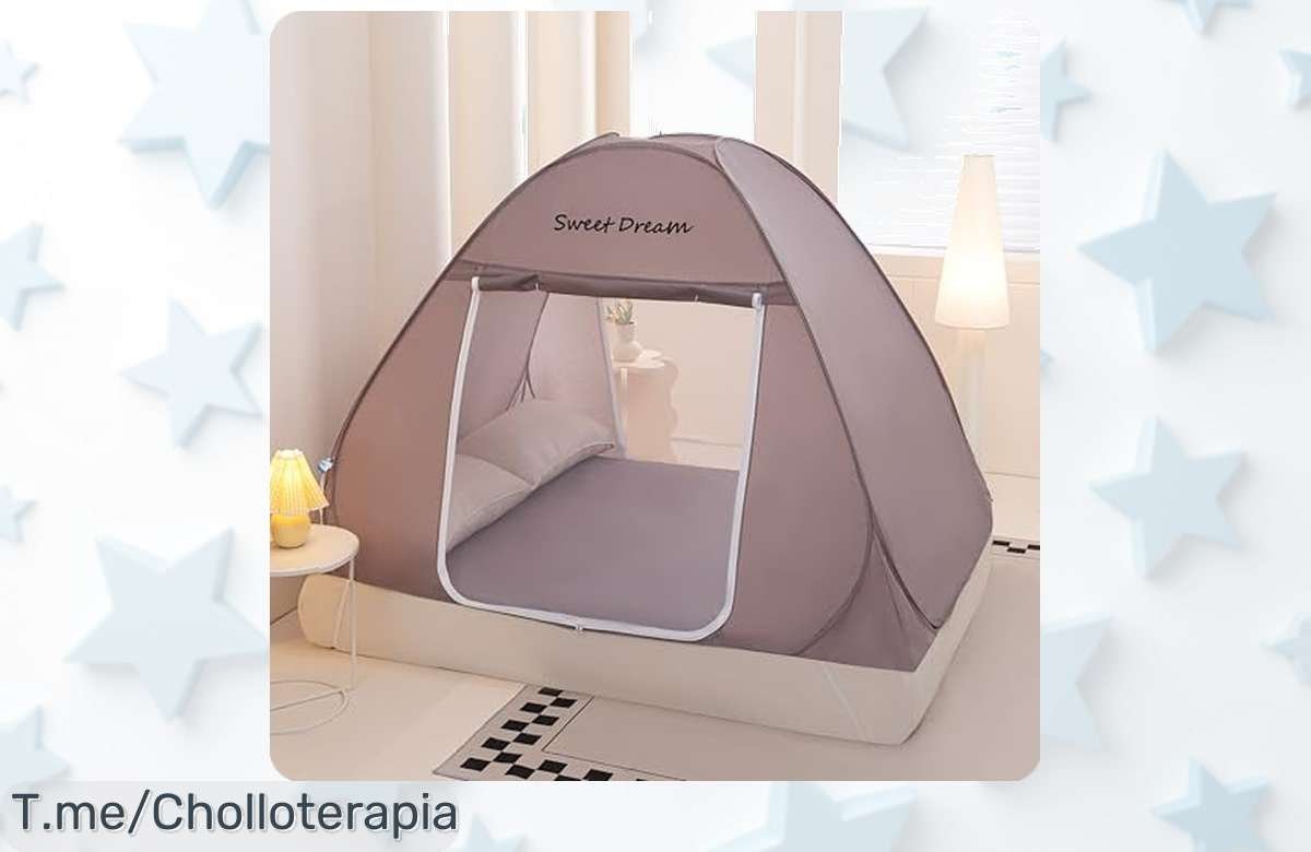 Mosquitera plegable gigante impermeable con bloqueo al 100 por ciento de bichos y viento precio loco nunca visto oferta limitada corre que vuela este super chollo