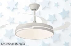 Narvi ventilador de techo con palas retráctiles y luz LED regulable motor DC seis velocidades fresquito ya a precio loco aprovecha este ofertón nunca visto actúa urgente