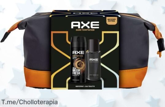 Neceser Axe Dark Temptation conjunto con desodorante y colonia el super chollo que eleva tu estilo a otro nivel precio loco oferta limitada corre antes que desaparezca este ofertón nunca visto