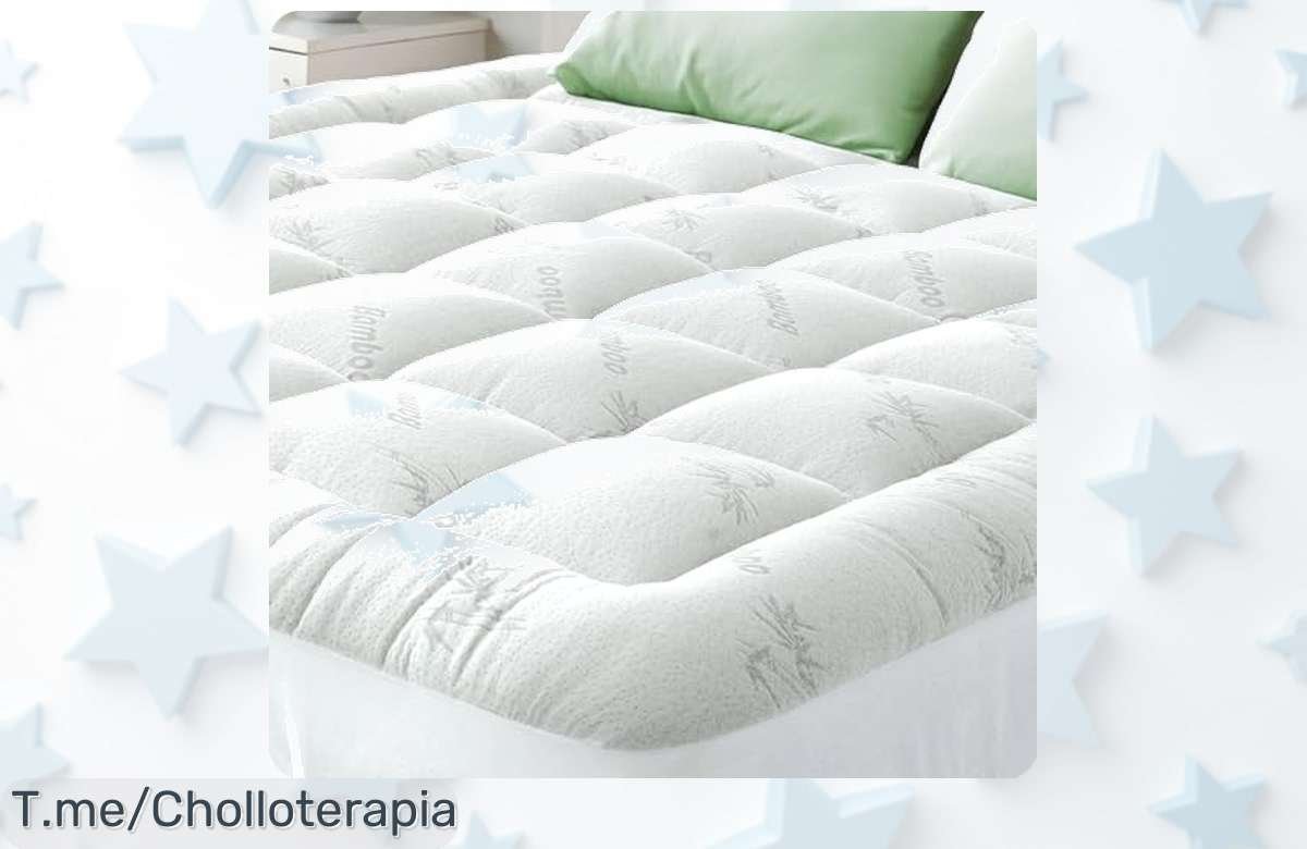 Niagara sobrecolchón de bambú con borde elástico para aliviar tu espalda al instante y disfrutar frescura total aprovecha este ofertón nunca visto precio loco solo hoy ¡corre ya!