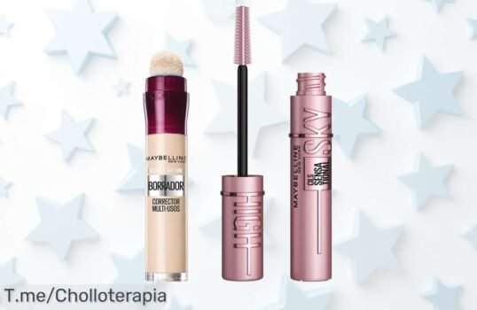 No puedes perder este ofertón de Maybelline máscara y corrector con descuento brutal para una mirada espectacular precio loco corre ya antes que se agote