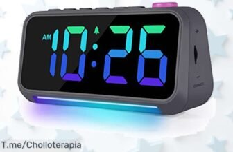 No te pierdas este súper reloj despertador digital que cambia de color y carga tu celular disfruta el mejor despertar con descuento brutal compra ya precio loco y oferta limitada
