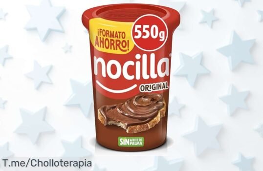 Nocilla original sin aceite de palma 550g con cremosidad que enamora ahora en un ofertón nunca visto precio loco y descuento brutal compra ya antes que se agote