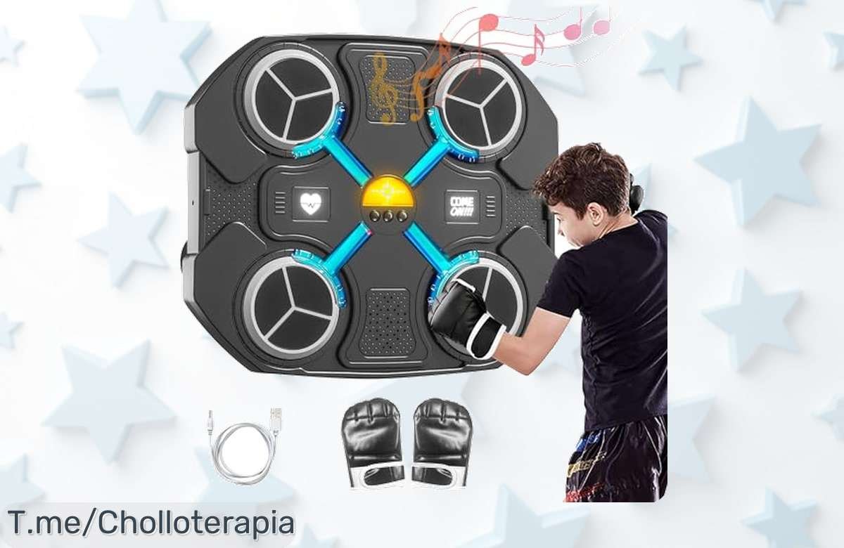 OneNine máquina de boxeo con música Bluetooth entrenamiento potente y divertido para niños precio loco nunca visto aprovecha el ofertón único antes que se agote