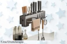 Organizador de cocina sin taladro súper resistente con ganchos ahorra espacio ya disfruta el super chollo nunca visto aprovecha este ofertón antes que se agote