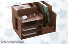 Organizador de escritorio súper resistente con montaje fácil un ofertón nunca visto para tener tus papeles A4 a mano precio loco y descuento brutal solo hoy actúa ya