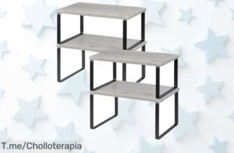 Organizador de estante liantral super chollo ajuste perfecto y material resistente para ordenar cocina o escritorio aprovecha este descuento brutal oferta limitada vuelve rápido compra ya