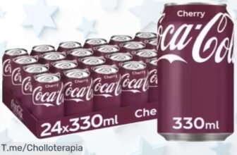 Pack 24 latas de Coca Cola Cherry con sabor espectacular precio loco y super chollo descuento brutal limitado si no actúas ya lo perderás ¡corre antes que vuelen!