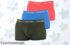 Pack 3 boxers Calvin Klein low rise con precio de ganga y caída brutal aprovecha este ofertón único antes que se agote prepárate para sentir comodidad total ¡compra ya!