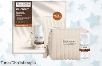 Pack CC Cream antimanchas Bella Aurora Extra Cubriente con SPF 50+ oferta limitada precio loco descuento brutal y neceser regalo aprovecha este súper chollo único compra ya antes que se acabe