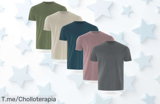 Pack de 5 camisetas FM London que realzan tus músculos y te mantienen fresco con un precio loco y descuento brutal solo por tiempo limitado ¡aprovecha este super chollo ya!