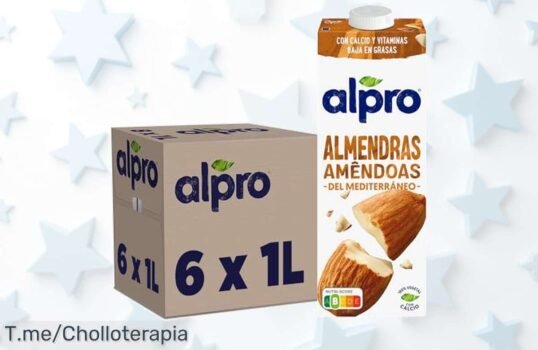 Pack de 6 bebidas vegetales Alpro sin lactosa ni gluten con un descuento brutal, llenas de calcio y vitaminas para cuidarte corre este ofertón a precio loco es limitado