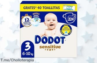 Pañales Dodot sensitive talla 3 con súper absorción y pack extra de toallitas a precio loco cuidado máximo para tu bebé aprovecha este ofertón limitado ya