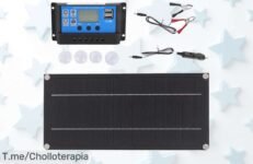 Panel solar portátil Lwuey 600W con carga rápida y resistencia superior aprovecha el super chollo único y consigue energía donde quieras ¡oferta nunca vista corre ya!