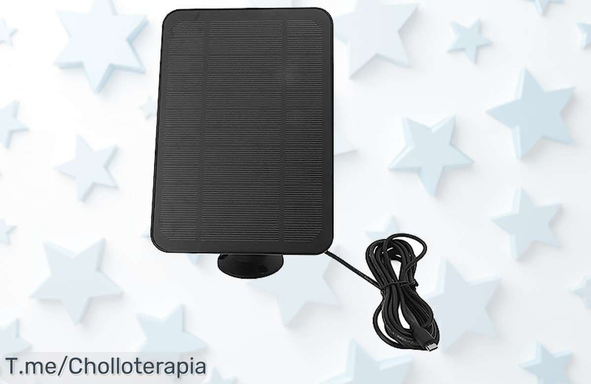 Panel solar súper resistente y giratorio 360° para cámaras ¡precio loco que nunca viste! carga constante y sin miedo al agua aprovecha este descuento brutal ya