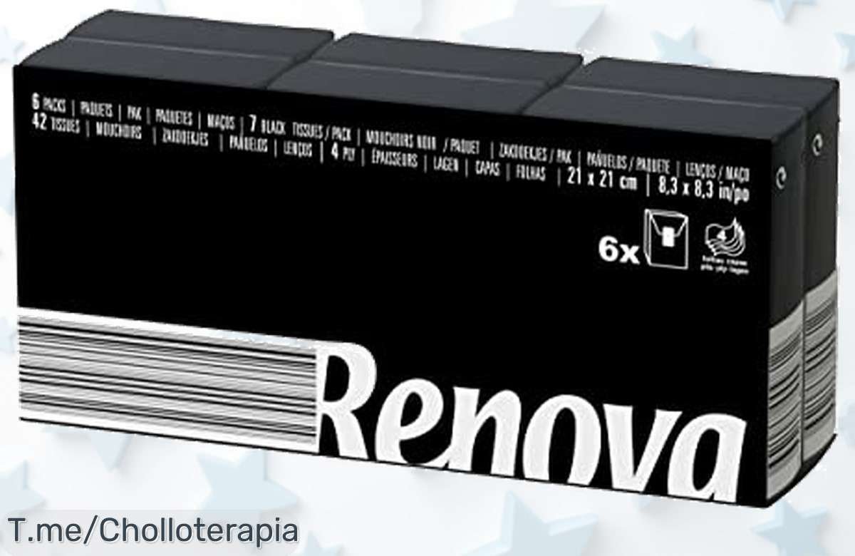 Pañuelos Renova negros triple capa súper resistentes con un descuento brutal nunca visto aprovecha este super chollo y lleva calidad al mejor precio antes que se terminen