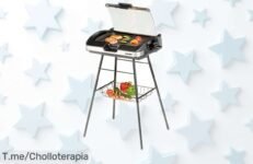 Parrilla eléctrica Cloer 6720 con 2200W y antiadherente que no se pega a precio rebajado para cocinar rápido y limpiar sin lío este ofertón vuela, ¡apúrate antes de que desaparezca!