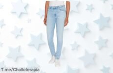 Pepe Jeans Skinny azul con detalles que molan un montón precio loco y descuento brutal para tu estilazo diario no dejes pasar este super chollo único corre ya antes que desaparezca