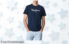 Pepejeans manga corta con logo gigante a precio loco un ofertón nunca visto para lucir único corre ya porque este descuento brutal es por tiempo limitado