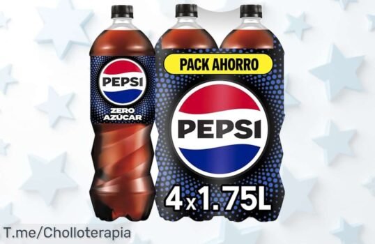 Pepsi Zero pack de 4 súper botellas cero azúcar y calorías con sabor que enamora a precio loco nunca visto aprovecha este ofertón limitado YA