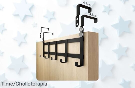 Perchero de puerta súper resistente con capacidad para 10 kg que encaja en todas las puertas italianas Aprovecha este ofertón y descuento brutal único precio loco solo por tiempo limitado actúa ya