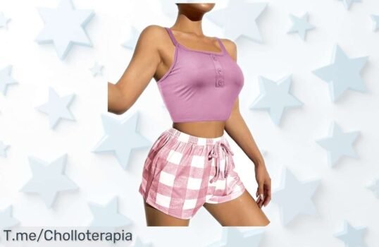 Pijama mujer verano 2 piezas Rayson algodón suave y fresco con caída de precio brutal chollazo para estrenar ya antes que se agoten las unidades ¡no te lo puedes perder!