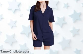 Pijama mujer verano con botones que todas quieren lleva frescura y elegancia disfruta este ofertón nunca visto con descuento brutal precio loco solo hoy ¡compra ya!