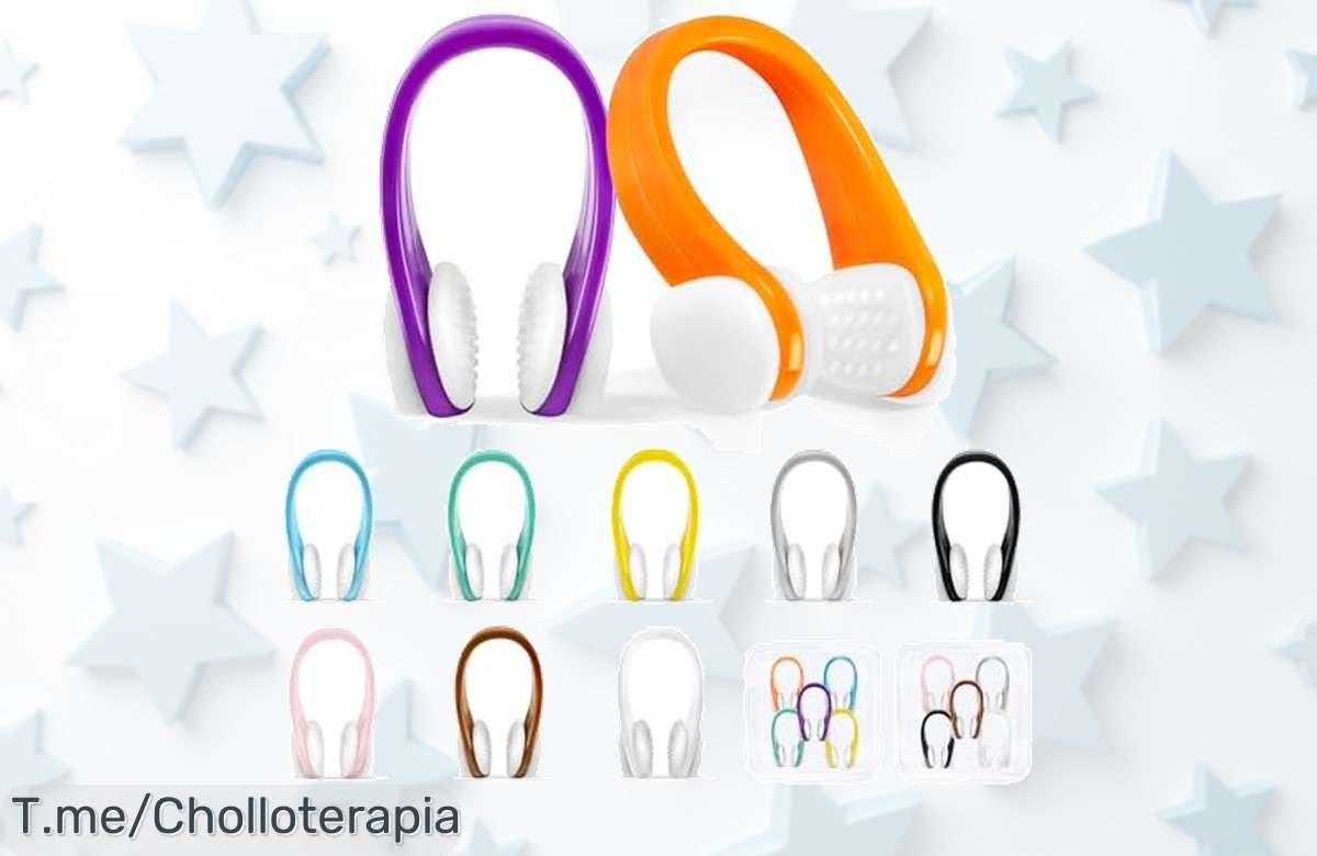 Pinzas nariz natación para niños y adultos con 10 clips de silicona que no dejan pasar el agua aprovechahoy este ofertón con descuento brutal nunca visto precio loco ¡compra ya!